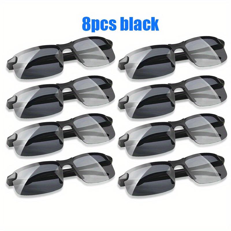 1/2/4/8Pcs Night Vision Men Women Sunglasses Day Night Driving Eyewear Outdoor Sports PC Frame Women Fashion Sun Glasses