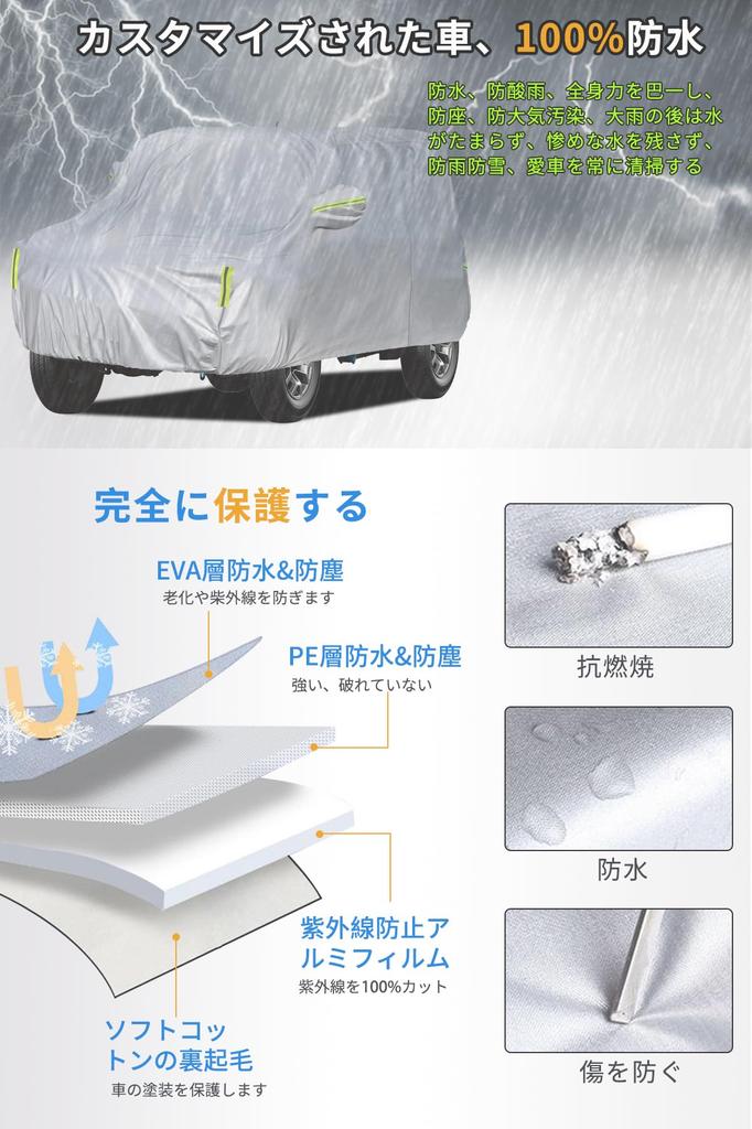 SAGVE Light Truck Truck Body Cover for Light Radiation and UV Suitable for All Rain Typhoon Sun Yellow Sand Includes Elastic Windproof Rope for Cover,