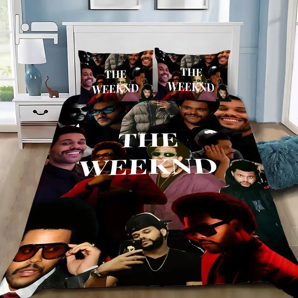 Duvet Cover Pillowcase Bedding Set Adult Boy The W-Weeknd XO Girl Bedroom Decoration Children Gift Single Double Large Size