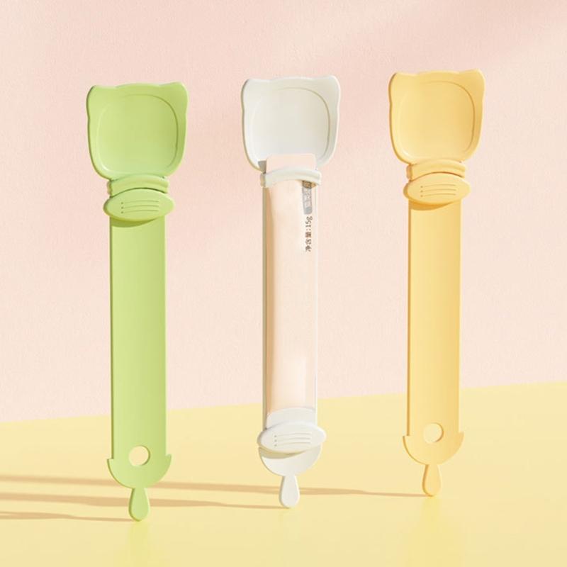 Влажные лакомства для кошек Раздача кормления ложкой Влажные лакомства для облизывания Ежедневные артефакты Лакомство для кошек Выдавливание ложки Принадлежности для кормления