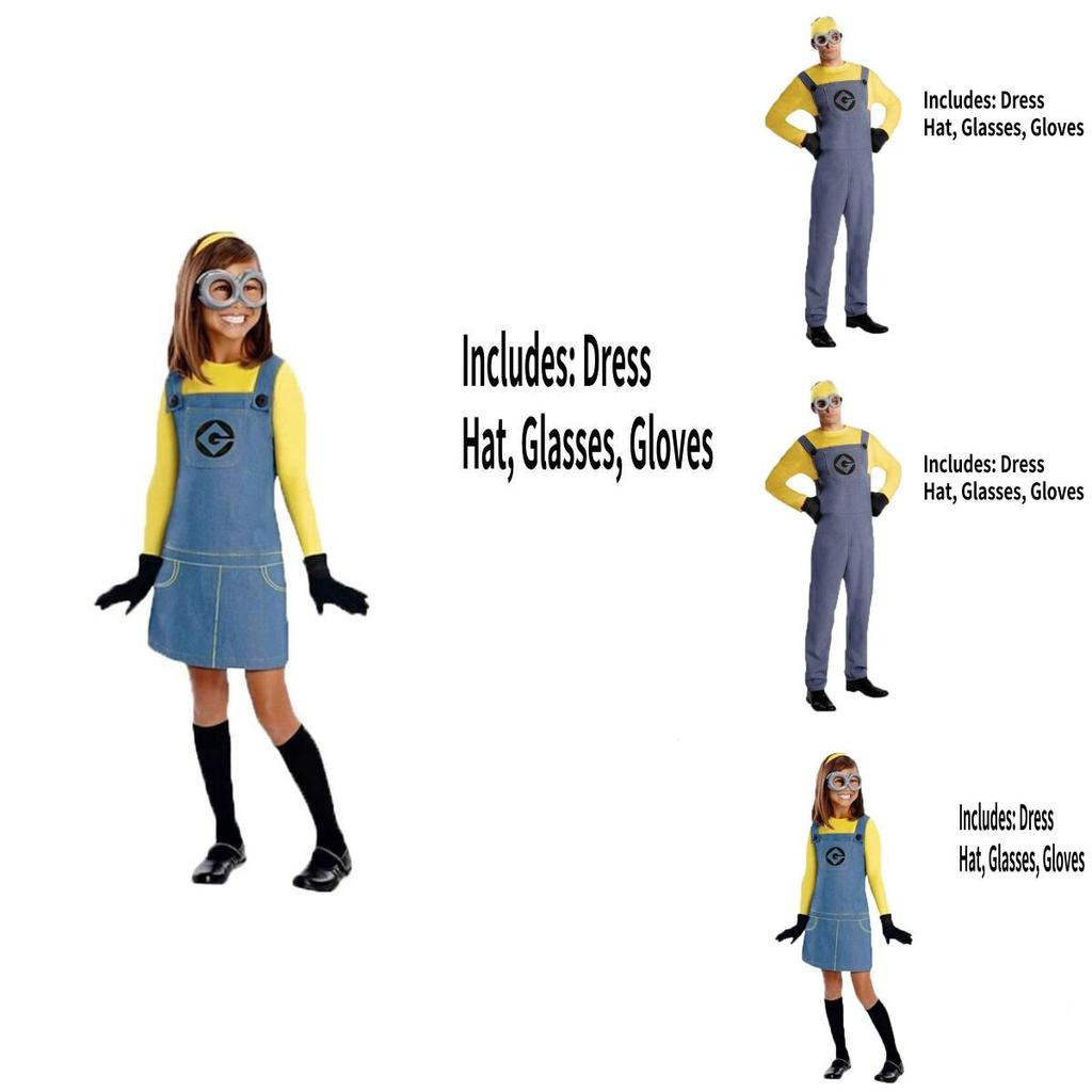 Me Despicable Film Minions Child Cosplay Unisex Adult Family Performance Suit