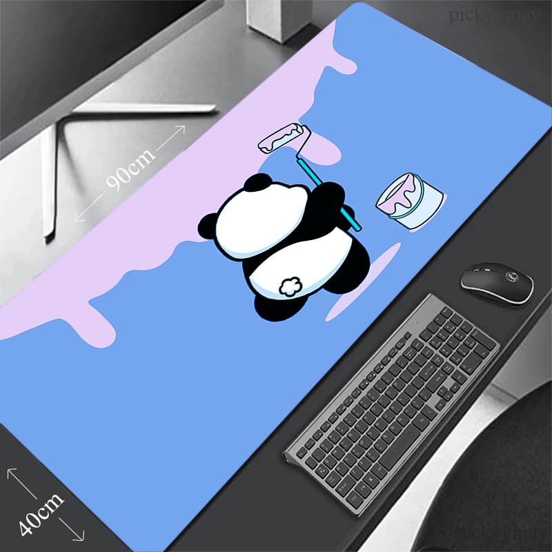 Panda xcm XXL Коврик для мыши с заблокированным краем Большой игровой коврик для мыши Настольный коврик Коврик для мыши Настольный коврик Beast Для подарка Коврик для мыши