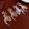 Accessories Goldfish Earrings Ear Jewelry Metal Dangle Earrings Creative Goldfish Eardrop  Women