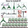 Adjustable Drip Irrigation Nozzle Set for Potted Plants and Garden Watering