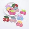20Pcs 30*30mm Sweet Cherry Fruit Applique for DIY Clothes Hat Shoes Sewing Patches Headwear Hair Clips Decor Accessories