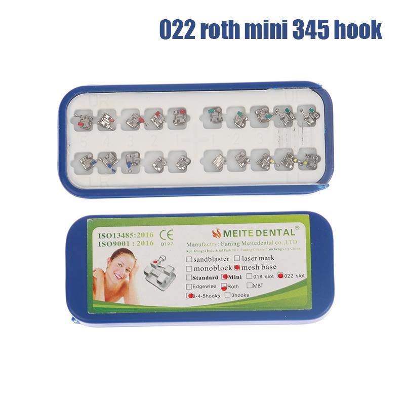 Высококачественные стоматологические брекеты Материал пассивные самолигирующие брекеты Mbt/Roth 022 345 Крючки
