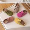 Trendy Summer Sandals for Girls, Featuring a Stylish, Suede-covered Toe Design; Stylish Woven Roman-style Sandals for Boys with a Non-slip,