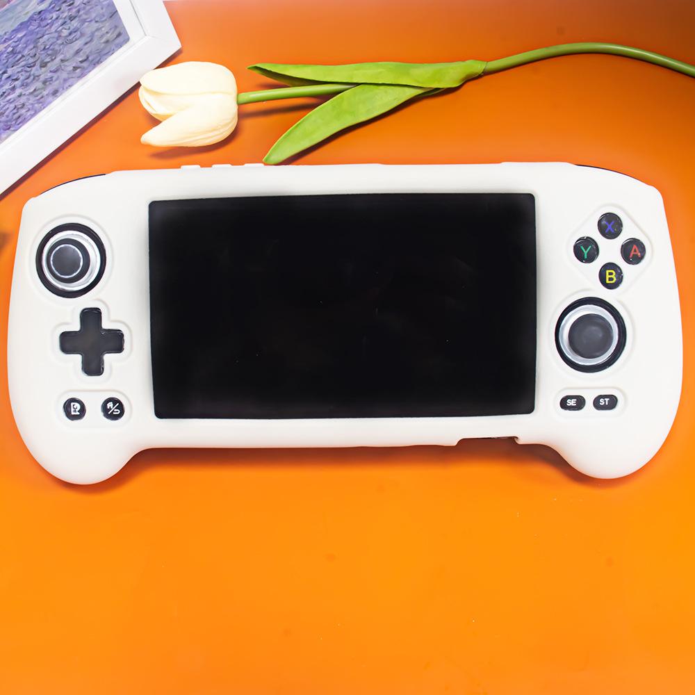 Мягкий силиконовый защитный чехол для игровой консоли ANBERNIC RG556 Чехол-рукав для защиты от падений Простой однотонный чехол