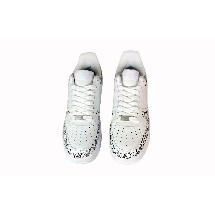 Nike Air Force 1 Low Air Force 1 Low top Скейтбордические кроссовки Женские Черно-белые DD8959-100(команда5-)