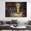 Jesus Lion Christian Hand of God Canvas Painting  Religious Posters and Prints Wall Art Lamb of God Pictures Room Home Decor
