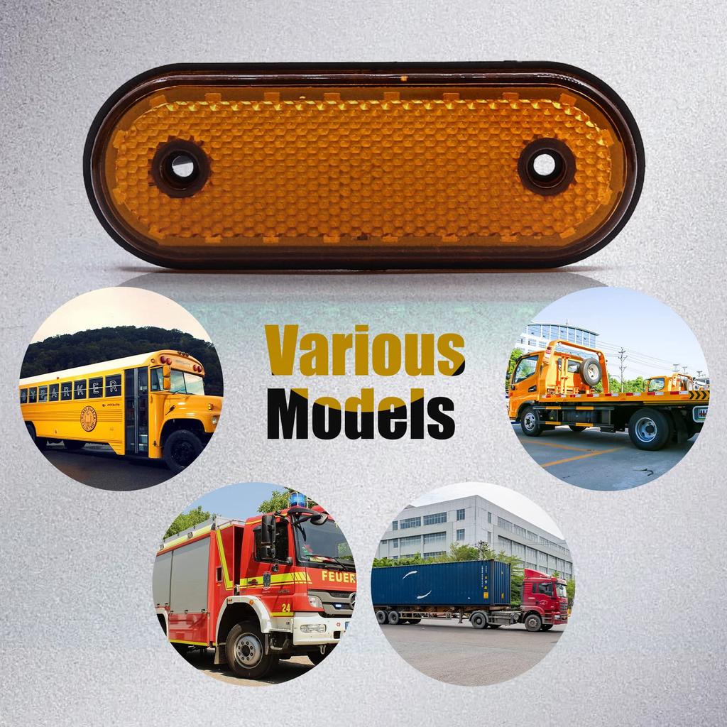 Боковой габаритный фонарь 24 В, светодиодный фонарь для грузовика, высокая яркость, водонепроницаемый, 20 светодиодов, детали для автомобильного освещения, прицеп, грузовик, автобус, Deco Tribe Illumination Ye