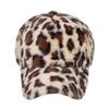 Autumn Winter Women's Warm Leopard Print Hat Fashion Casual Plush Baseball Cap Cute Furry Hat Women.
