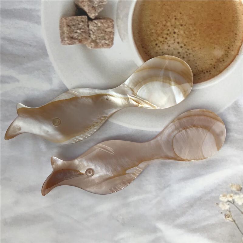 Кофейные ложки Abay с дизайном ракушки и рыбы