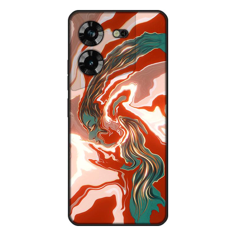 Для мягкого силикона для tecno pova 5 Чехол Окрашенная задняя крышка из ТПУ tecno pova 5 Корпус