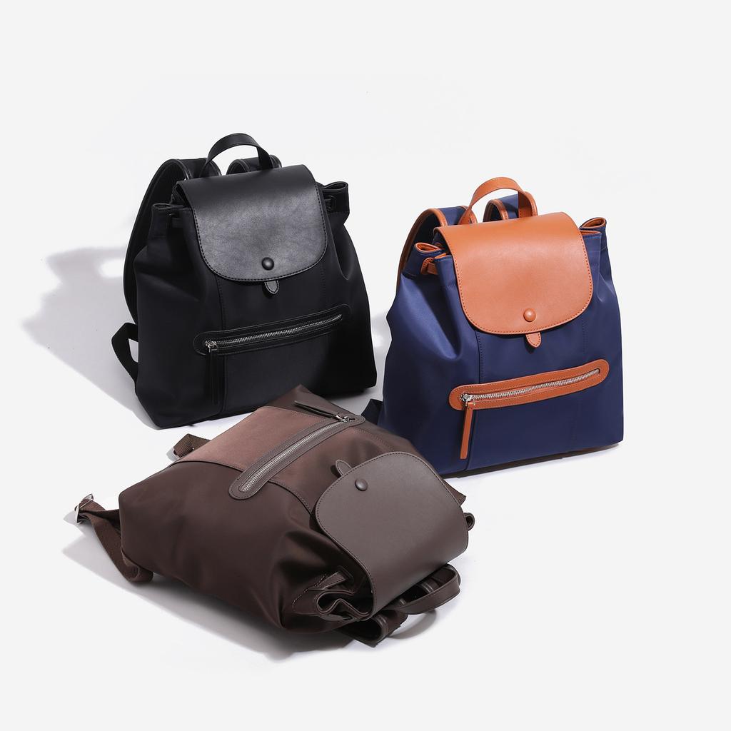 High-end waterproof nylon backpack with large capacity, suitable for carrying computers, traveling, daily commutes to work