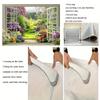 2D Тканевое панно «Цветущий сад» Фон для фотосъемки «Открытое окно»