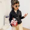 Stylish Mini Girls Handbag With Pearl Bow Design For Fashionable Princesses In Black And White Colors