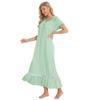 Pajamas for Women Short Sleeve Night Sleep Dress Comfy Loose Casual Lounge Wear Spring Summer Autumn Nightgowns