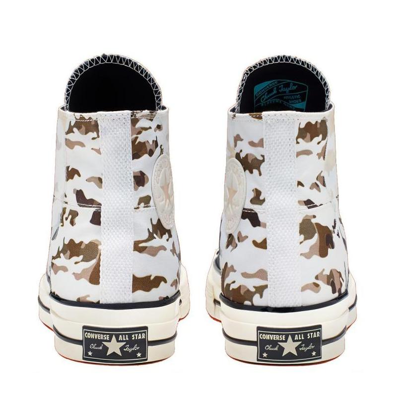 Converse Chuck 70 Hi Круглый носок Шнуровка Высокие эспадрильи Унисекс Белый