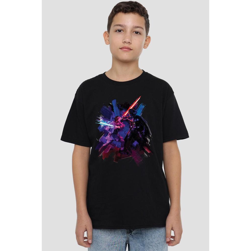 STAR WARS Детская/Подростковая футболка с росписью Оби-Ван Кеноби Вейдер