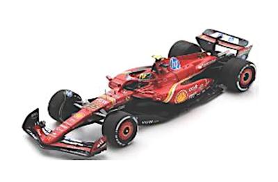 Looksmart Масштаб Scuderia Ferrari 2024 Гран-при Италии Формулы-1 Монца 4-е место Сайнс Готовая модель с логотипами спонсоров 1/43 SF-24 #55 C.