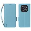 For Oppo F29 5G/A5 5G Case with Wrist Strap Litchi Texture PU Leather Wallet Phone Cover