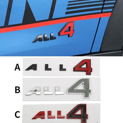 Автомобильные наклейки с логотипом ALL 4 Metal, подходящие для MINI R60 R61 F60 Cooper S Countryman Paceman, наклейки на задний багажник автомобиля, эмблемы, значки