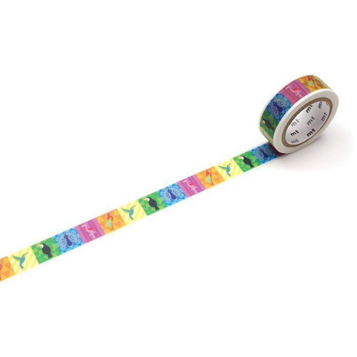 Masking Tape MT EX oiseaux multicolores