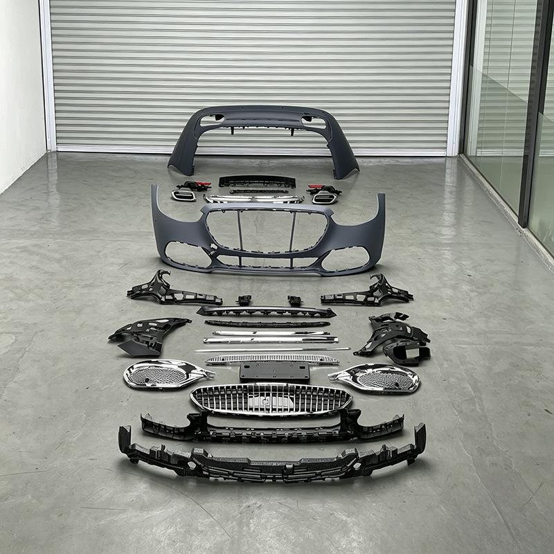 Compatible with Mercedes-Benz S-Class W223 (2021-2026): Maybach S680 Wide Body Kit with Upgraded Front and Rear Bumpers