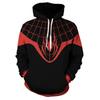 3D Digital Print Cosplay Hooded Zip-Up Sweatshirt Men Youth Casual Wear