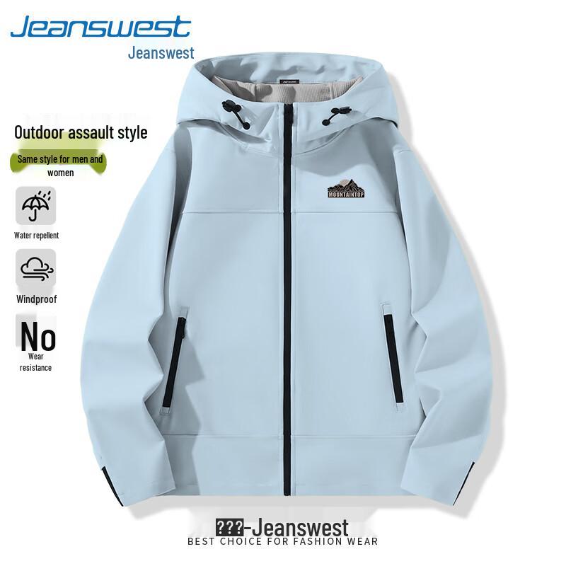 Унисекс водоотталкивающая куртка Jeanswest с флисовой подкладкой для улицы