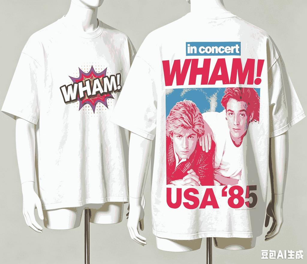 Wham for Fan Gift T-shirt Men Women Harajuku Oversized Unisex Short Sleeve Streetwear high quality Couples Classic soft Retro Fashion