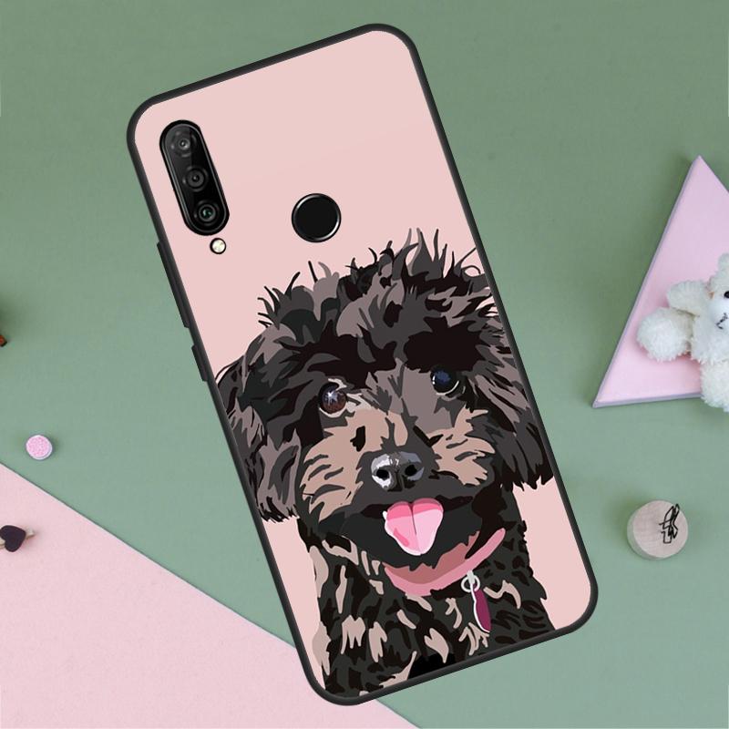 Poodle Dog For Huawei P40 P20 P30 Lite P60 Pro Nova 10 9 SE 5T 12i 12s 11i Y91 Y90 Y60 Y70 Y72 Y61 Case