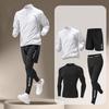 Фитнес-костюм для мужчин Ice Silk, быстросохнущая летняя спортивная одежда, футболка с короткими рукавами, беговой жилет, летняя одежда для велоспорта, костюм-четверка