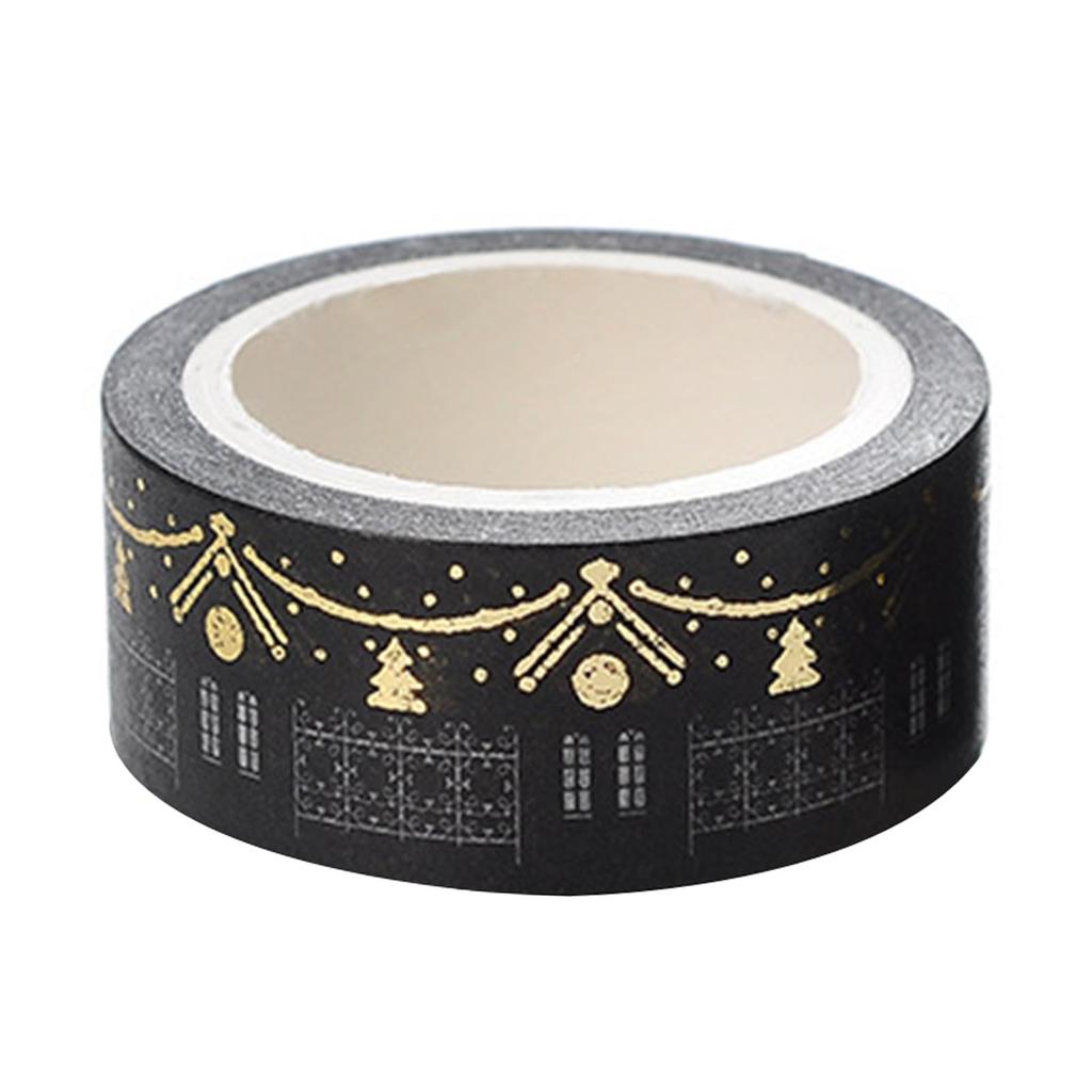 Gold Foil Silver Foil Washi Tape With 15mm Width And 5m Length For Crafting Decoration