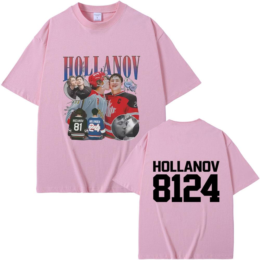 Heated Rivalry Shane Hollander Ilya Rozanov Hollanov 2481 Graphic Tshirt Men Women Fashion Casual T Shirts Male Vintage Tshirt