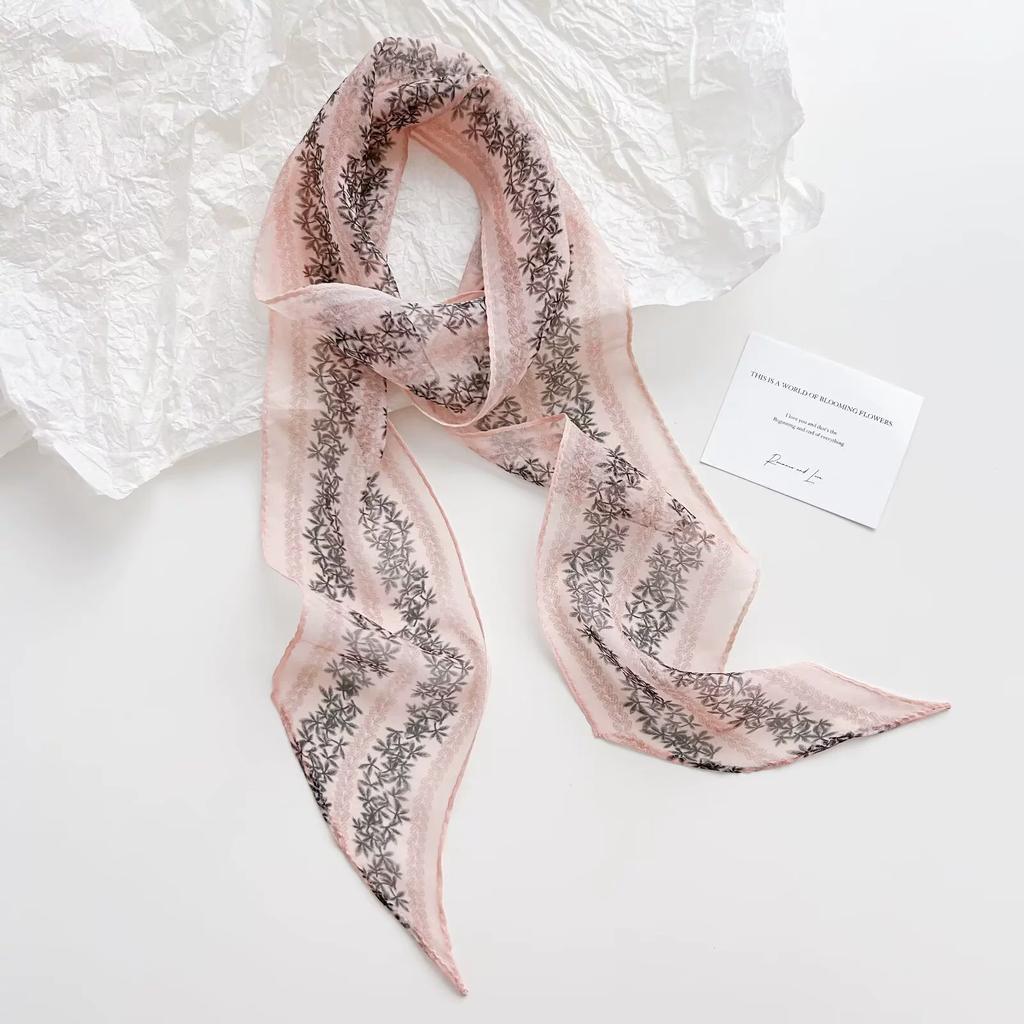 100% Nature Silk Scarf Fashion Women Scarves Shawl Hijab Bandana Kerchief Pashmina Neckerchief Foulard Female Echarpe 10*150cm