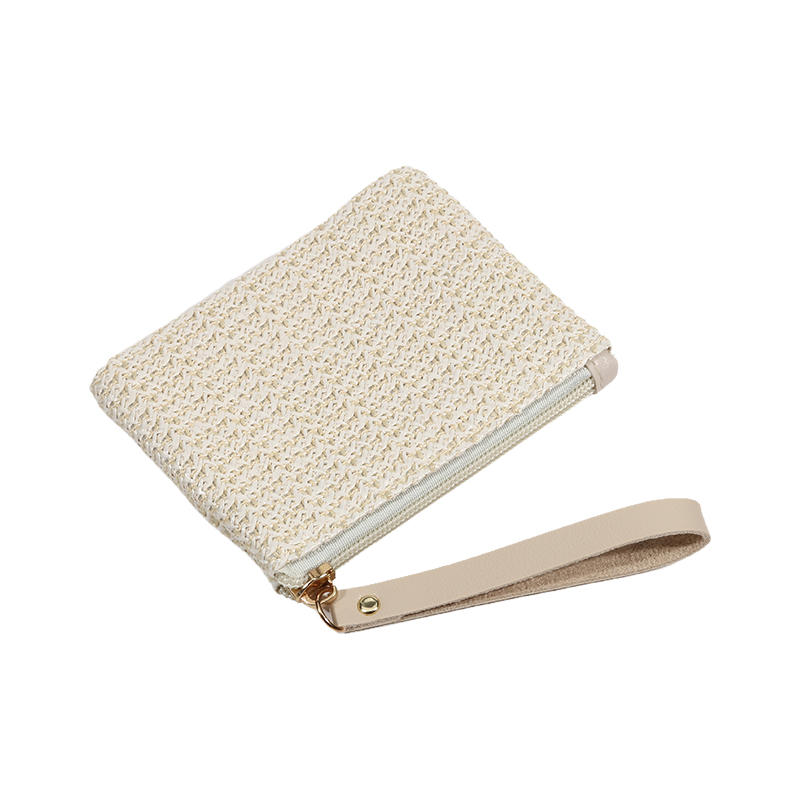 Женская летняя соломенная сумка с вертикальной полоской, новая мини-сумочка, кошелек, сумка для карт, женские клатчи и браслеты