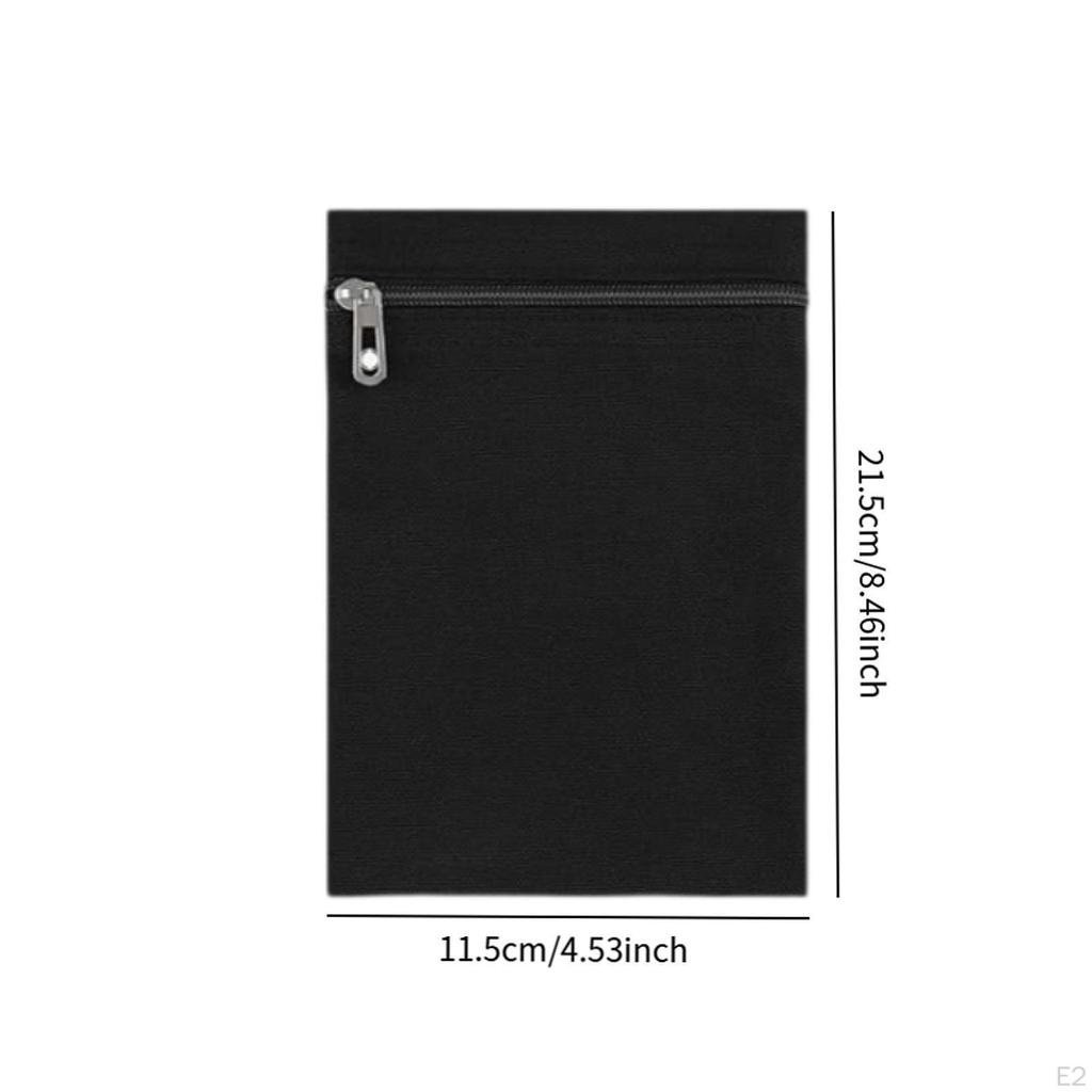 2 Pieces Sew in Pocket with Zipper for Clothing Coats Sweatshirts Wallet