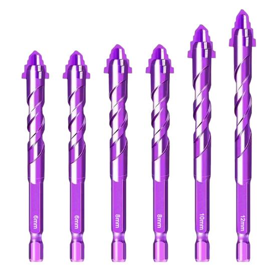 1/4/6 шт. Сверла с четырехгранной пилообразной режущей кромкой Высококачественные Зубчатые эксцентриковые сверла с четырьмя лезвиями Устойчивые к ржавчине Многофункциональные сверла