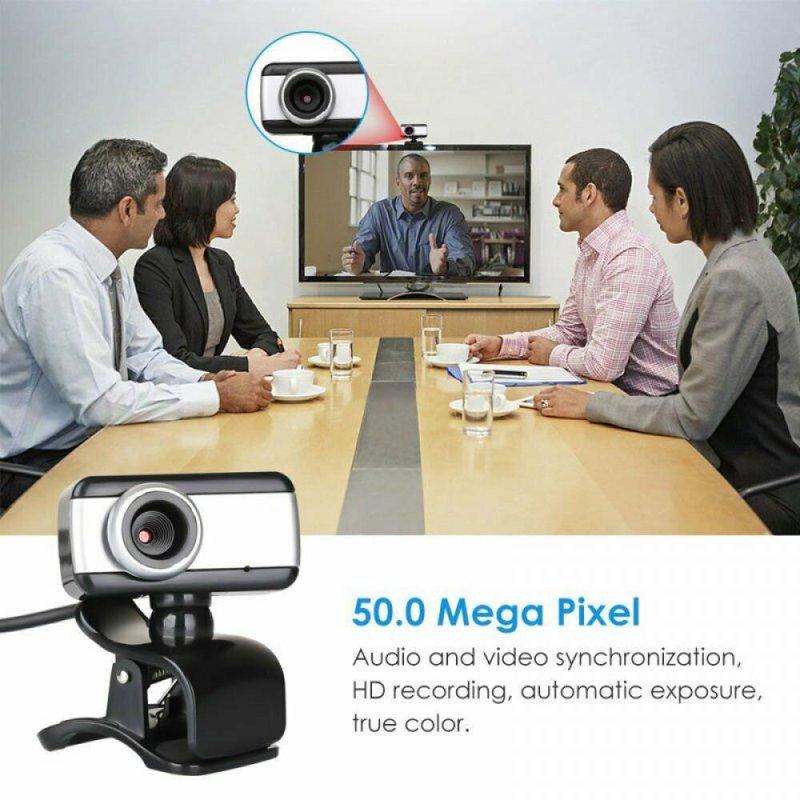 Вращающаяся на 360 градусов USB HD веб-камера с микрофоном для ПК, портативного компьютера, настольного компьютера