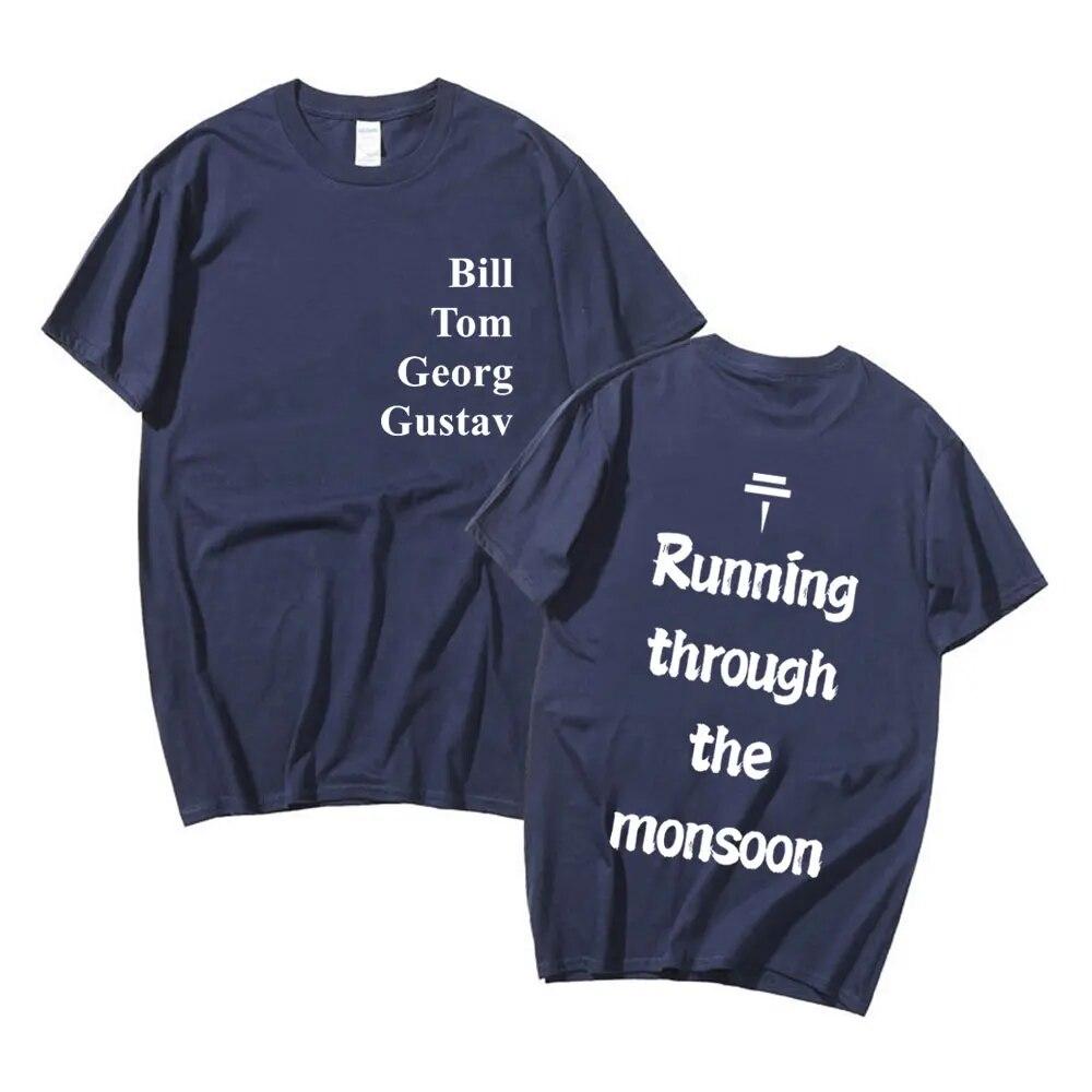 Рок-группа Tokio Hotel Monsoon Футболка с принтом Летняя мужская подростковая модная трендовая футболка унисекс Женская высококачественная хлопковая футболка большого размера