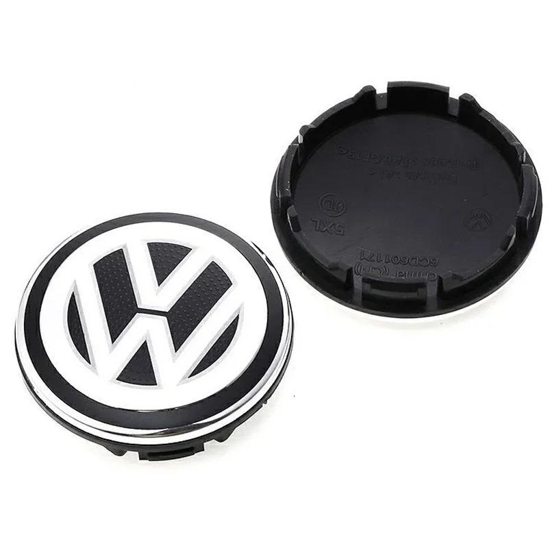 UDXKW1 4pcs 63mm 56mm 65mm 70mm Car Styling Wheel Center Cap Hub Covers Badge Accessories For VW Volkswagen Golf 3B7601171 1J0601171