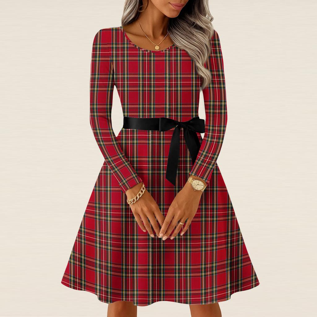 Женские повседневные модные платья с длинным рукавом в винтажном стиле