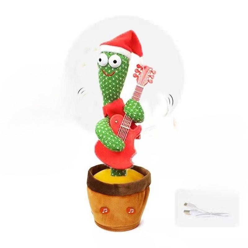 Home Decoration Hallowee Christmas Cactus For Home Magic Dancing Voice Swinging Twisting Music Song Funny Birthday Gift