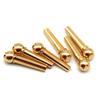 6Pieces Guitar Strings Nail Metal Acoustic Guitar Bridge Pins Brass Fixed Cone Pins String nut Nails Guitar Parts Replacement