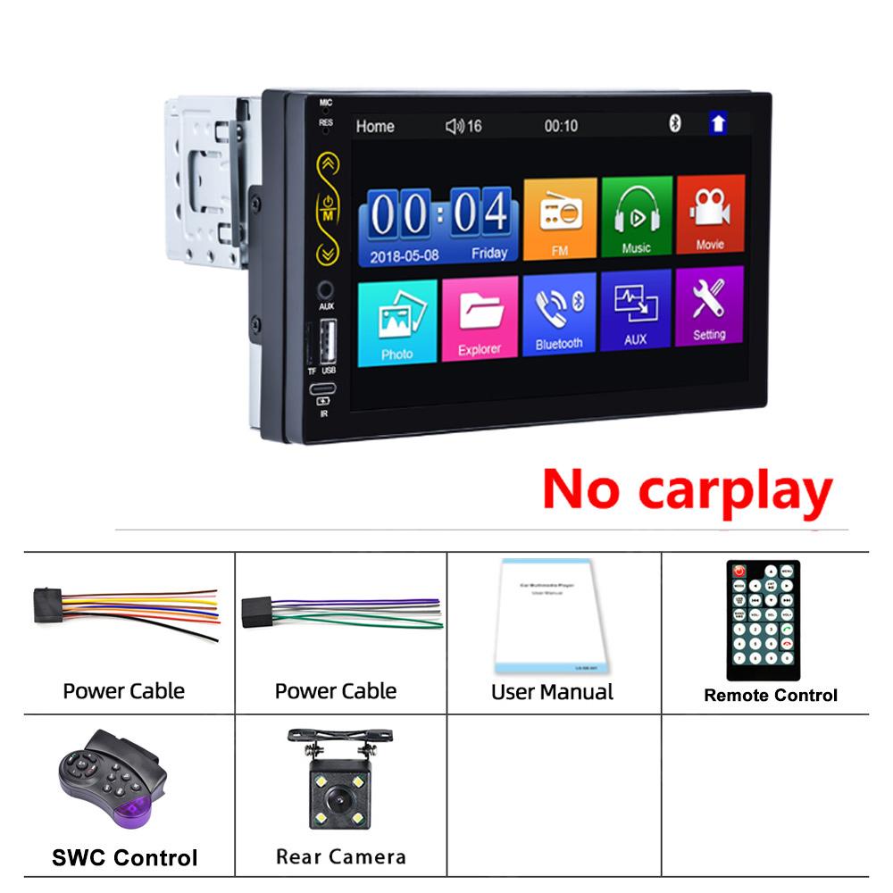 Reakosound 1 Din Универсальный CarPlay Android-Auto Автомобильный Радиоприемник Стерео MP5 Mp3 Плеер 7 Дюймов AutoRaido Для Volkswagen Nissan Toyota