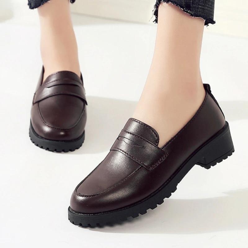 Fashion Women's Shoes 2024 High Quality Slip On Women's Pumps Autumn Round Toe Solid Solft Sole Casual Comfortable Low-heeled Loafers