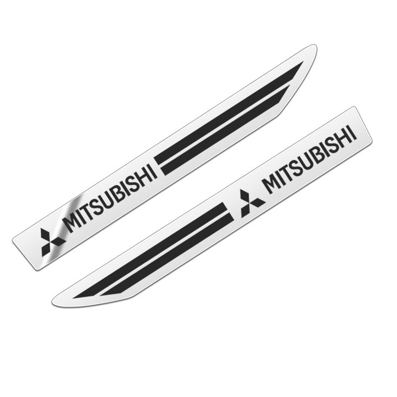 2 шт. Значок-эмблема боковое крыло из нержавеющей стали на крыло для Mitsubishi Pajero Outlander XL Montero Lancer Triton l200 ASX