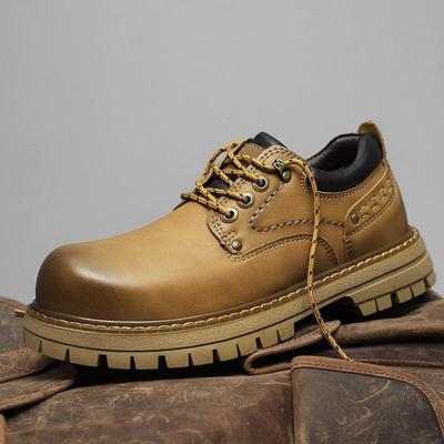 Мужские ретро ботинки Мартин с низким верхом 2025: Универсальная повседневная обувь для улицы с модным дизайном большого пальца